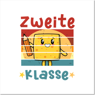 2. Klasse Smile Schulbeginn T shirt Posters and Art